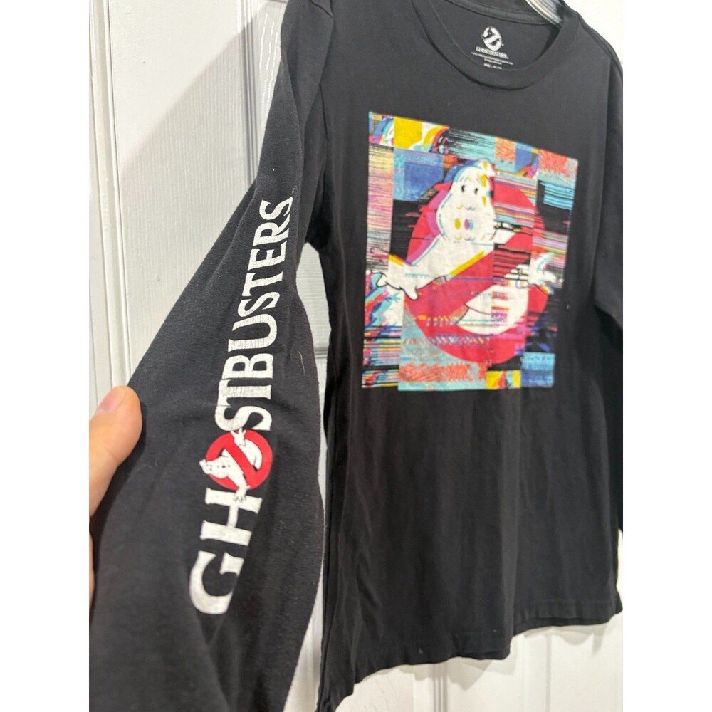 Ghostbusters 2020 Mad Engine Long Sleeve Shirt Mens S Stay Puft Graphic Black